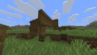 Players can use shelves in Minecraft as building blocks for their structures and items (Image via Sportskeeda Gaming || Mojang Studios)
